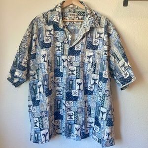 Vintage Campia Moda Martini Camp Shirt